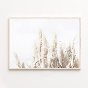 Pampas Print,Neutral Art,Pampas Grass print,Neutral Botanical,beach coastal, dried grass, Neutral Prints, Neutral Modern Art,beige print