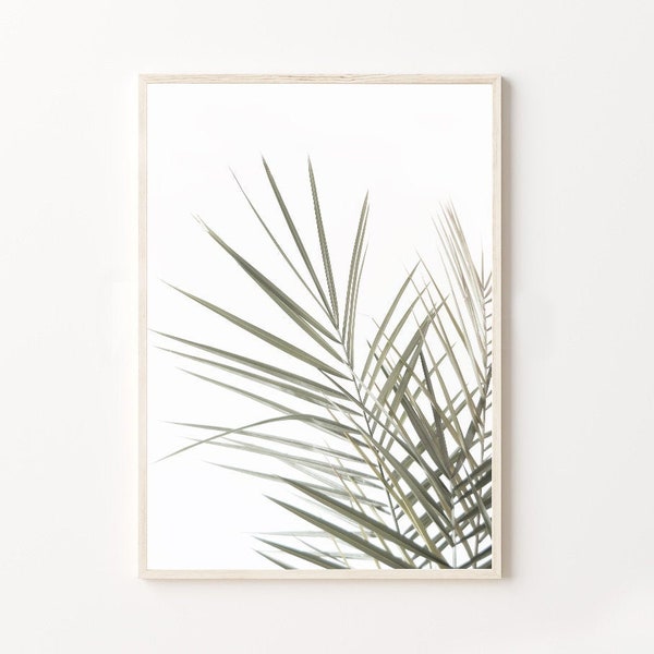 Palm Leaf Wall Art,Tropical Print,Leaf Print,Palm Wall Art,Leaves print,Palm Leaf Print,Tropical Leaf Print,Tropical Decor,Large Poster