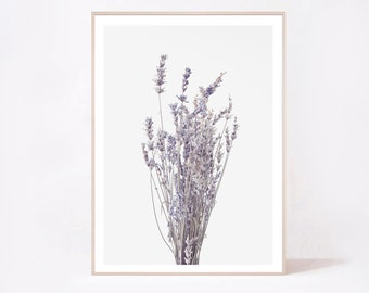 Lavender Botanical Print, Farmhouse Wall Art (Digital Download)