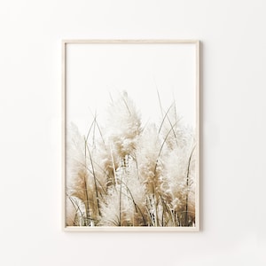 Pampas Print,Grass print,Neutral print,Coastal Prints,Botanical Wall Art,Neutral Color Print,Beige Home Decor,Dried Grass Print,Printable