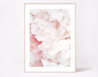 Pink Peony Flower Print, Botanical Wall Art (Digital Download)