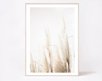 Pampas Grass Photography Print – Coastal Style Wall Art (Digital Download)