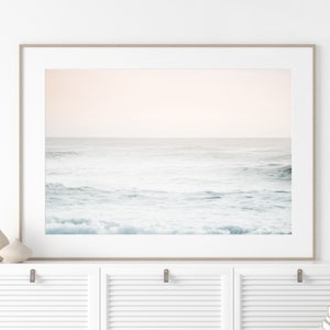 Ocean Waves print,Beach coastal print,printable wall art,Neutral print,Digital Print,Golden hours,Sea print,Minimalist print,Large poster