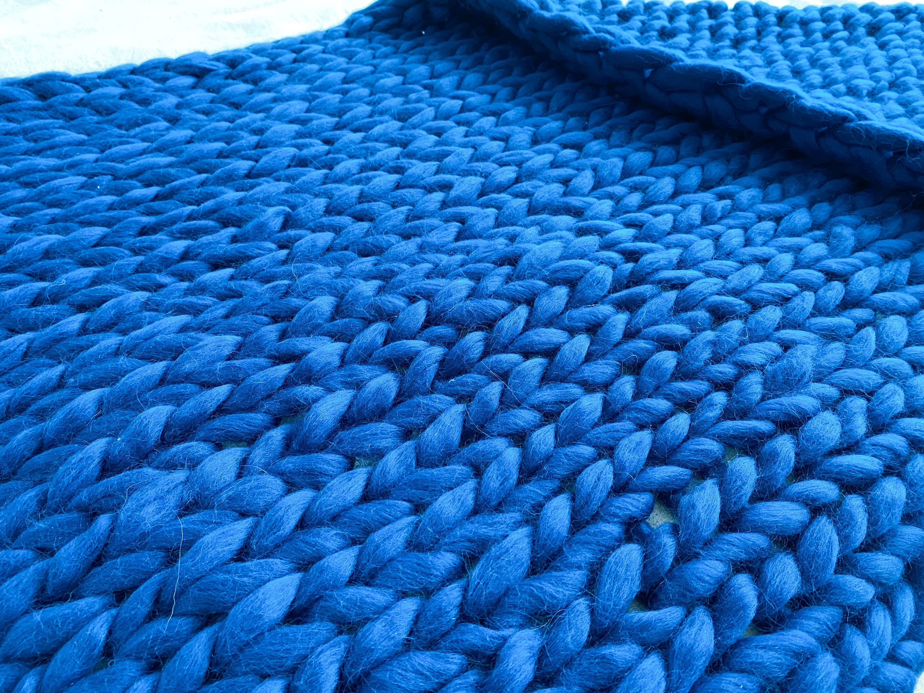 Weighted blanket Chunky knit blanket Chunky knit throw Etsy
