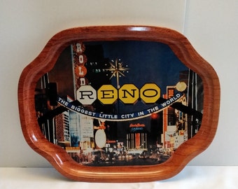 Reno Nevada Tin Souvenir Tin Tray