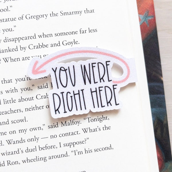 You Were Here Bookmark, magnetic bookmark gift for teachers, bookish gift for her, birthday gift for book lover, bookmark for girls