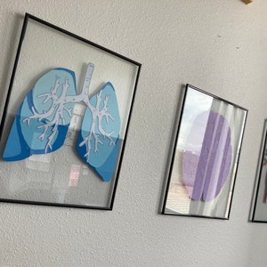 Heart, Brain, Lungs Anatomy Artwork
