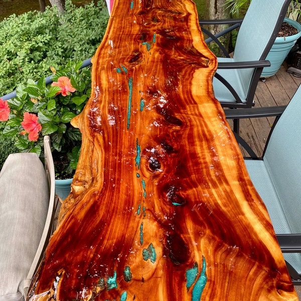 Bar top Live Edge Epoxy River Bar top cedar BEST PRICES ! River Table