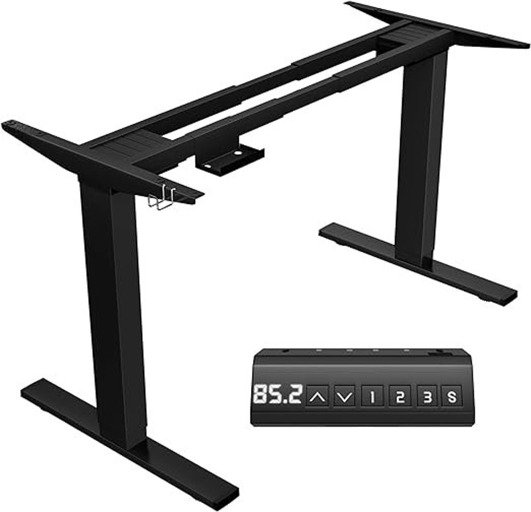 Electric Adjustable Standing Desk Legs Frame Stand up Desk Base Preset Memory Sit Stand Desk