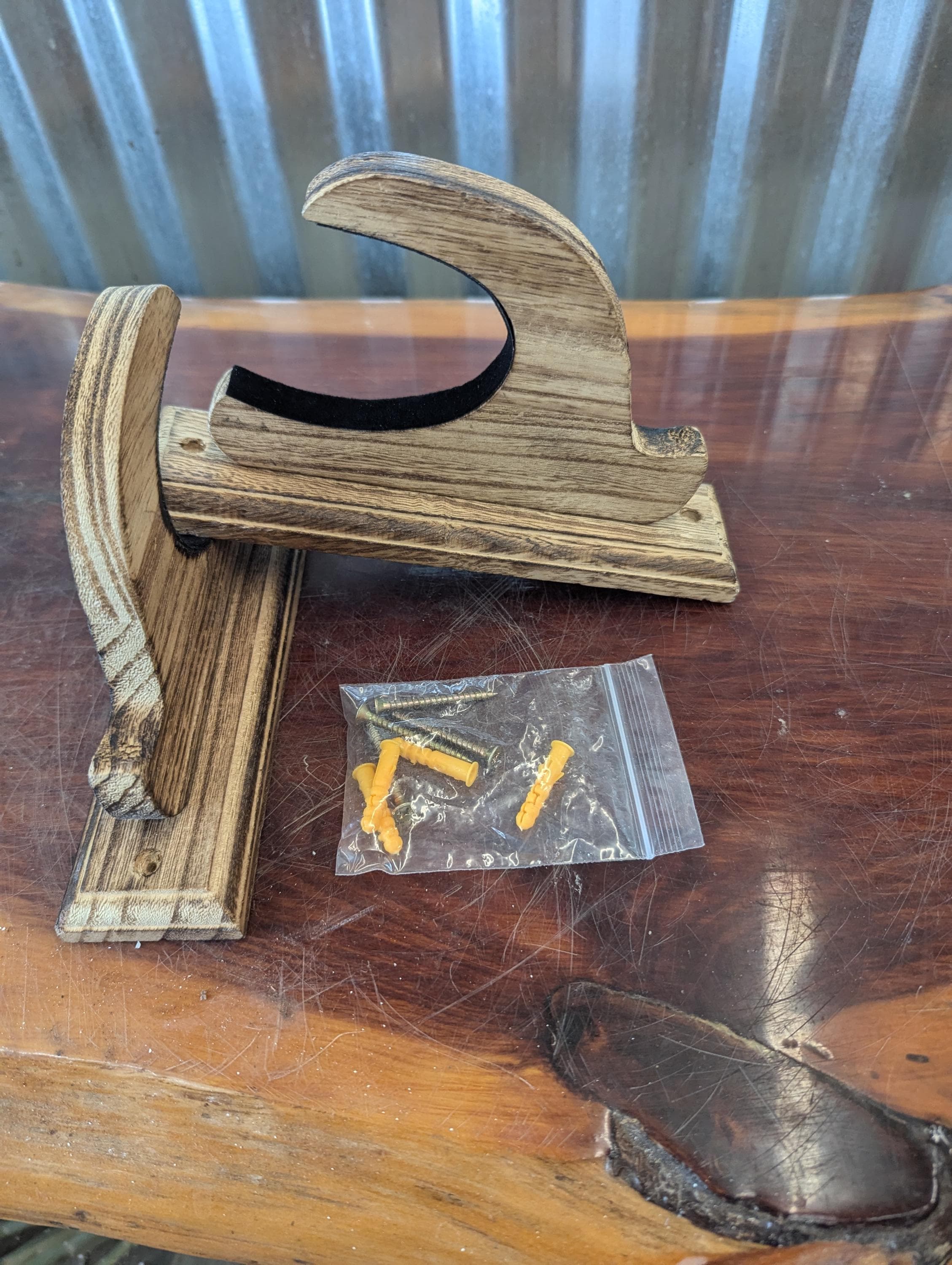 Decorative Rifle Platforms 2pcs Rifle Wall Mount ~ Solid Wood ~ Custom Hunting Display for Shotgun ...