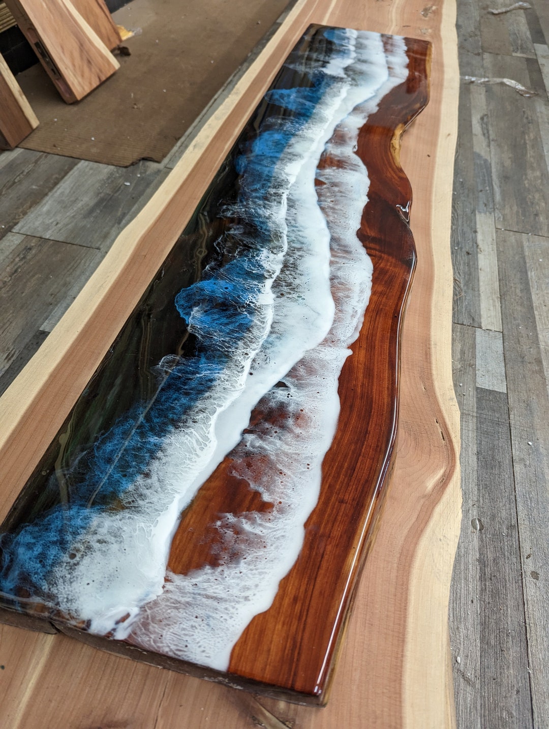 Ocean Epoxy Table / Console / Entryway Epoxy Coffee Table … Beautiful ...