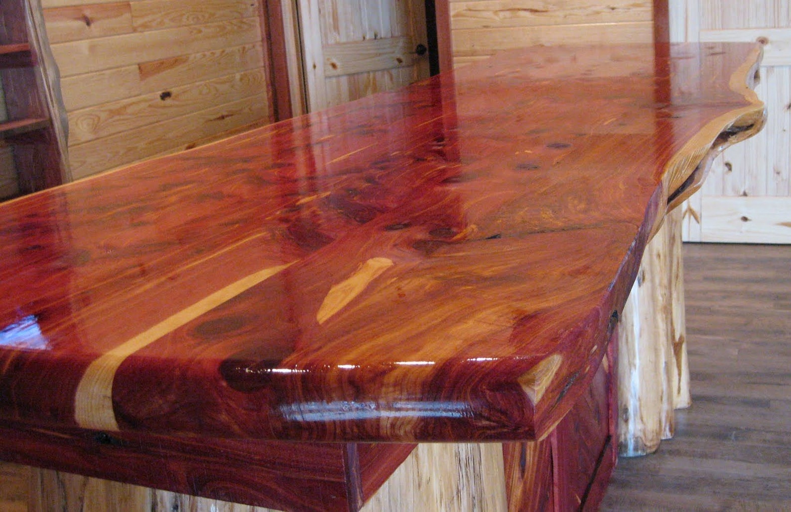 Bar Top Live Edge Epoxy Bar Top Cedar BEST PRICES Etsy