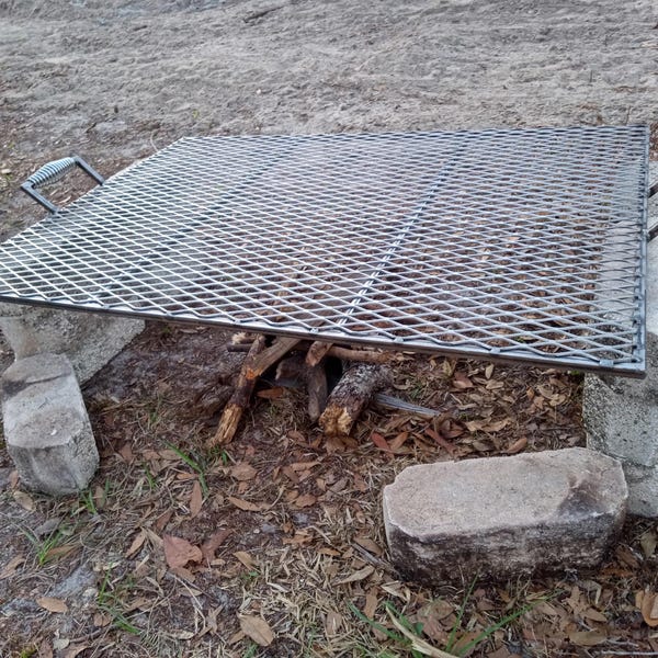 Parrilla de cocina personalizada - Parrilla de camping - Parrilla de cocina a fuego abierto - Parrillas de cocina para fogatas - Parrillas de cocina para fogatas - 10 % de descuento