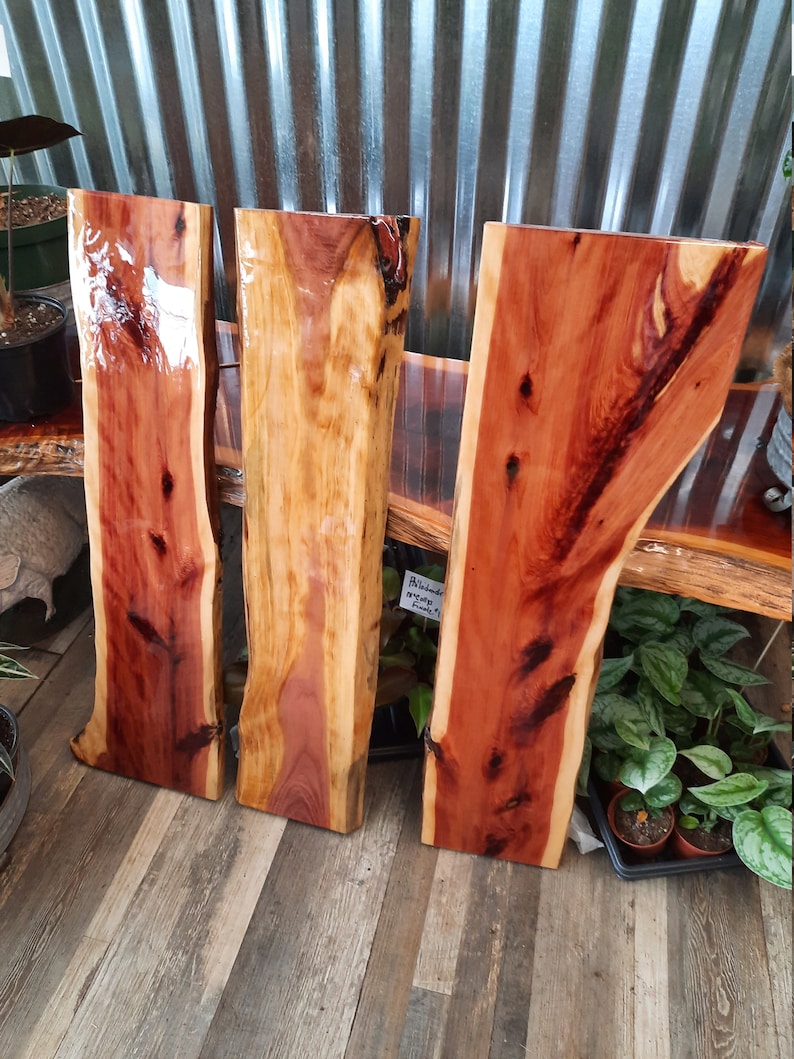 Live Edge Floating Shelf Cedar Rustic Floating Edge Shelf Etsy