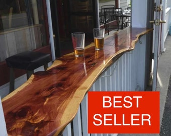 Bar top Live Edge Epoxy Bar top cedar BEST PRICES !  10% OFF