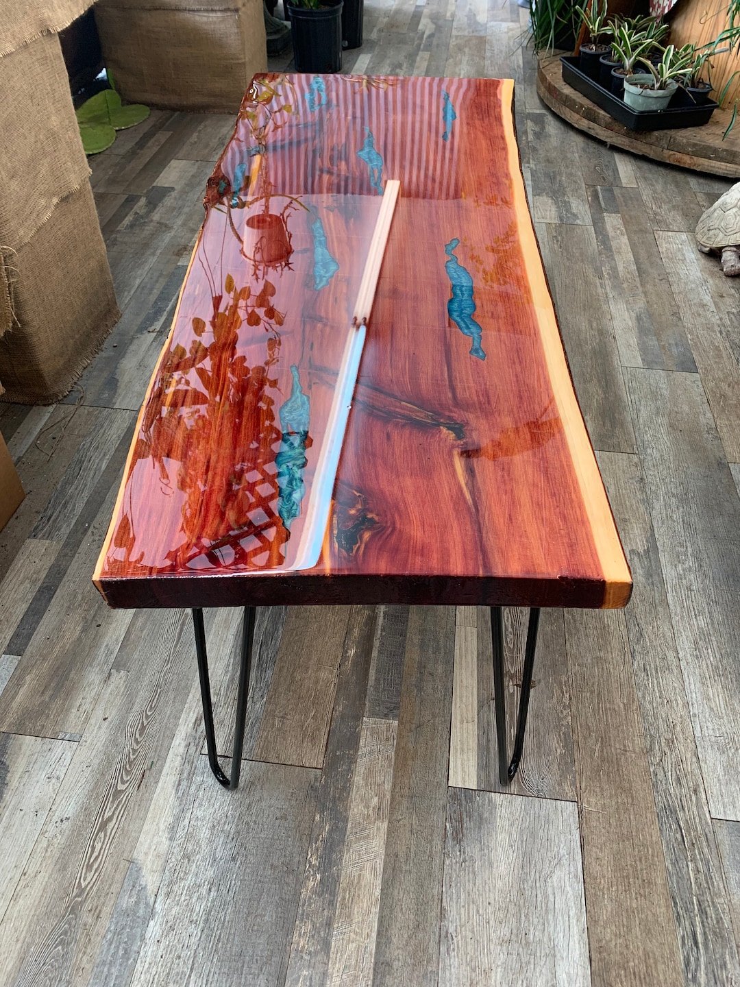 Red sale river table