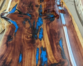 Epoxy River Table, Live Edge Bartop / Red Cedar Coffee Table, Epoxy Table, Rustic Table, Lodge Table