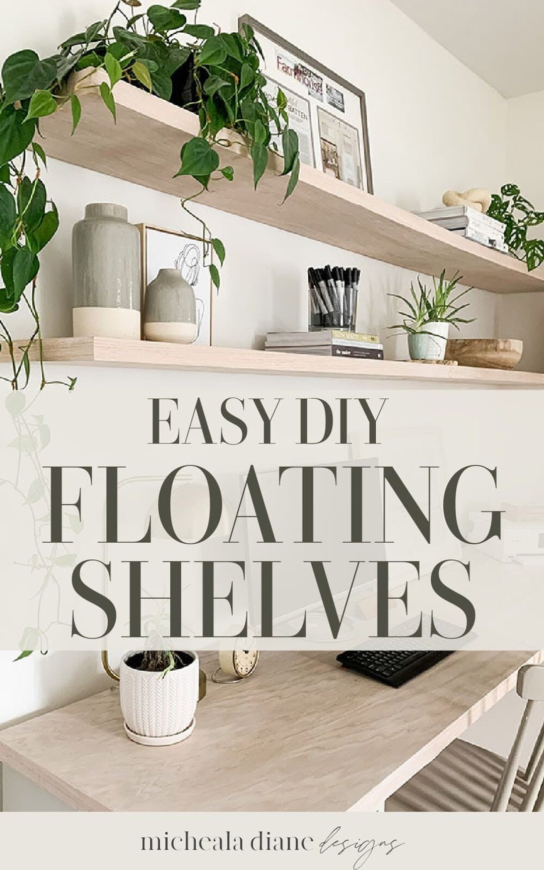Floating Shelf for DIY Floating Shelving, Blank Rustic Shelf, Cut to Size, Unstained Wooden With