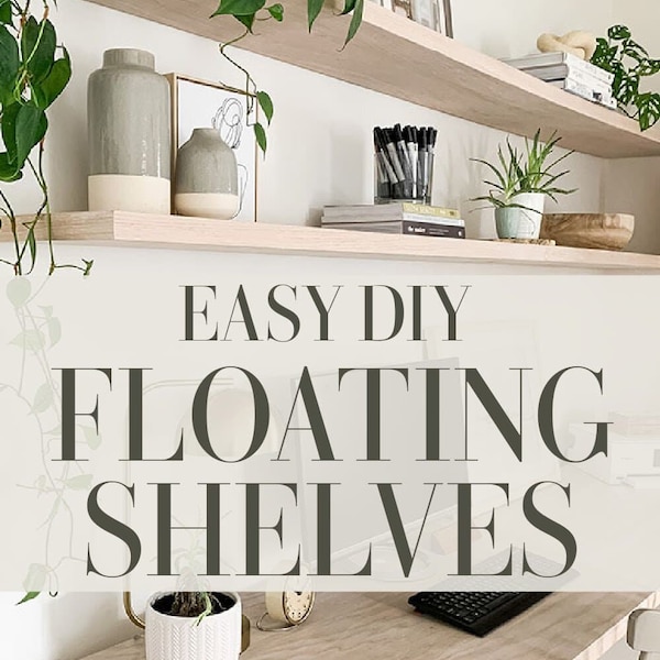 Floating Shelf for DIY Floating Shelving, Blank Rustic Shelf, Cut to Size, Unstained Wooden with brackets, you finish