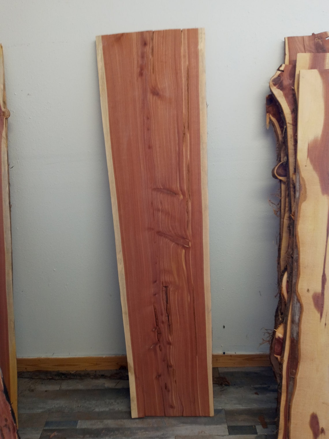 Live Edge Red Cedar Slab Wood 72 x 18 Etsy