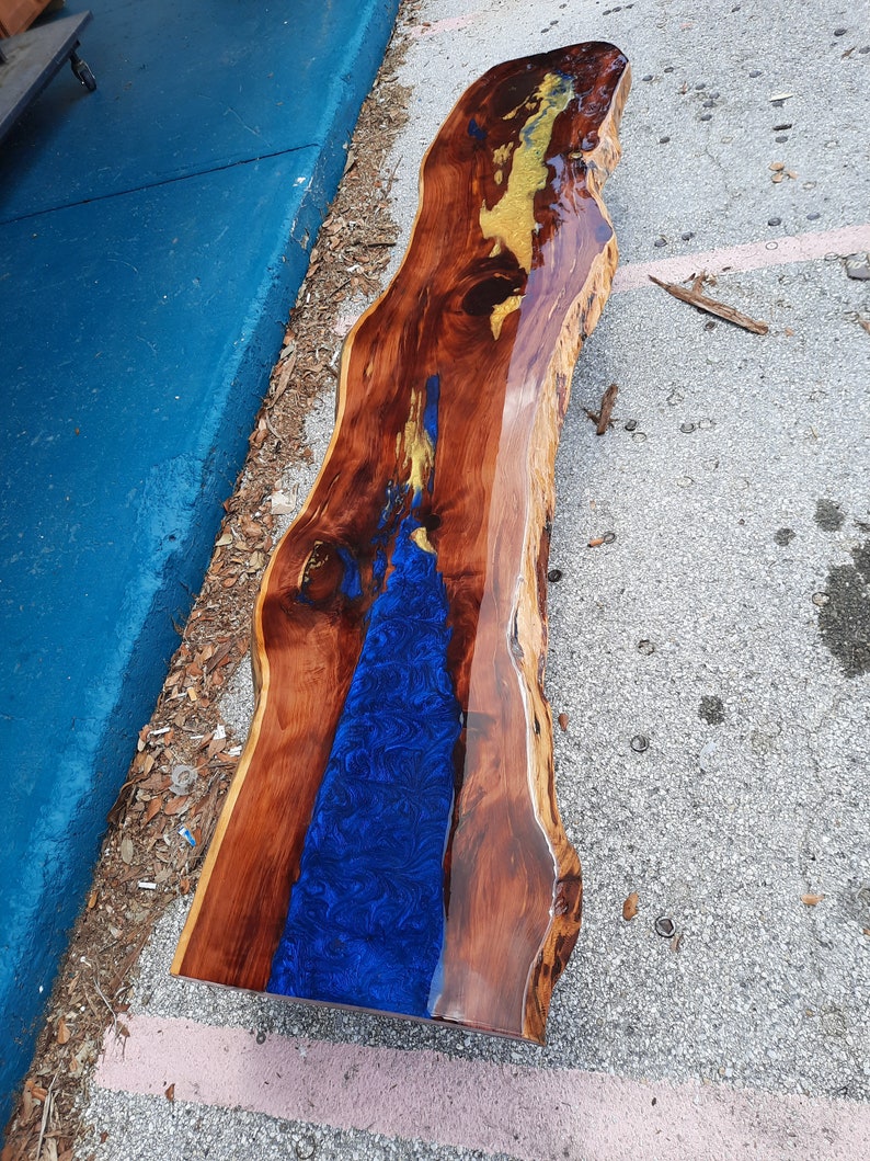 Bar Top Live Edge Epoxy Bar Top Cedar BEST PRICES Etsy UK
