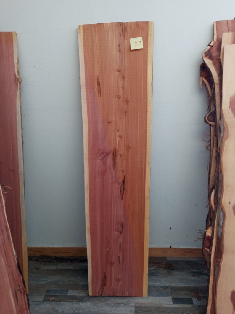 Live Edge Red Cedar Slab Wood 72 x 17 Etsy