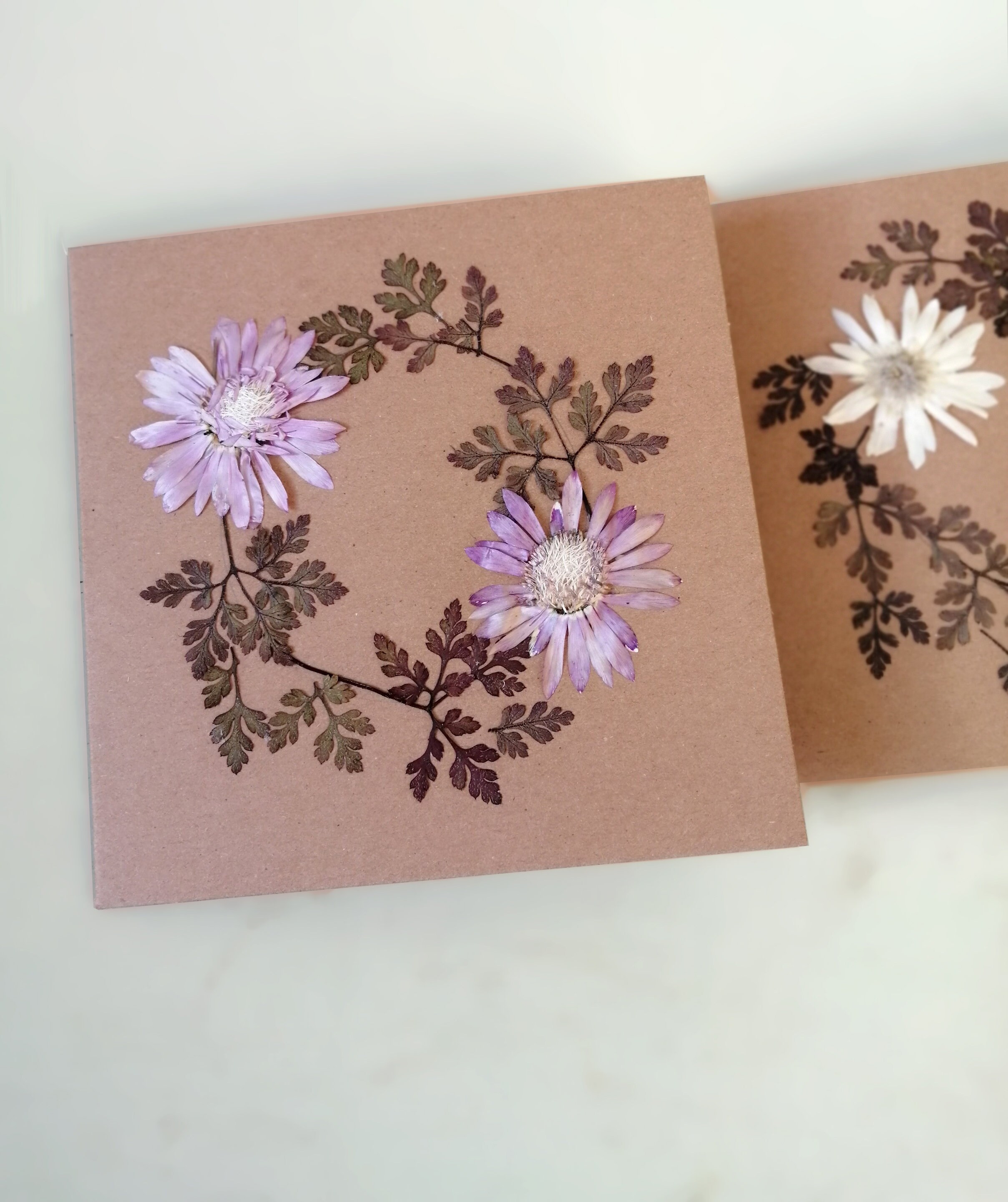 Pressed flower cards Etsy
