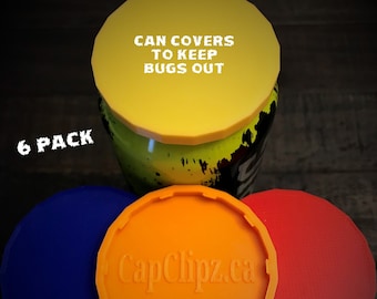 Bug-Proof Beverage Can Cover: Covers 6 cans