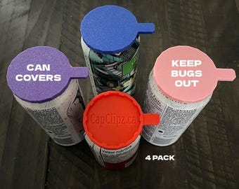 Bug-Proof Beverage Can Cover: Covers 4 cans