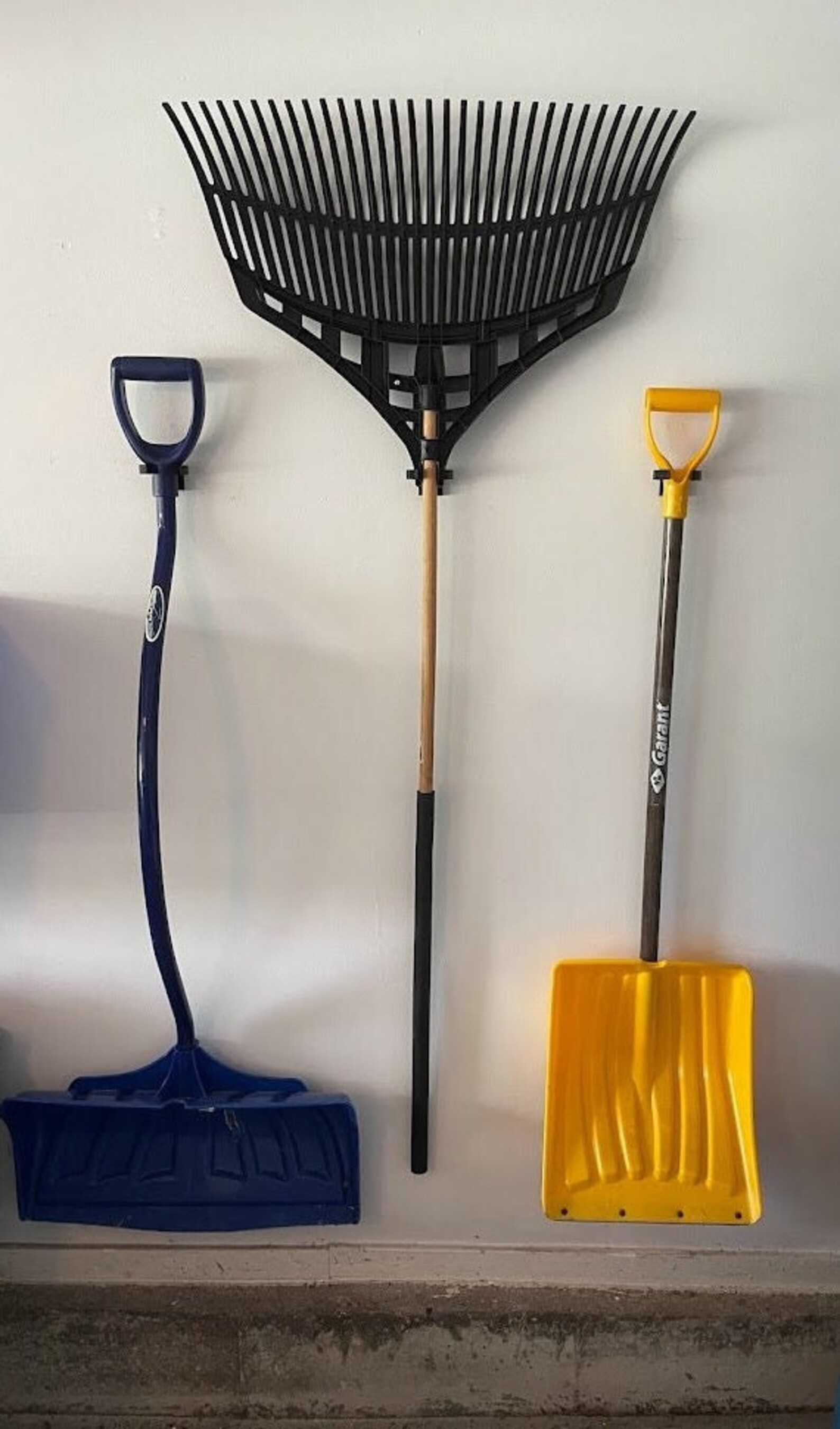 Shovel and Rake Holder wall Mounted 4 PACK holds 4 Items Etsy