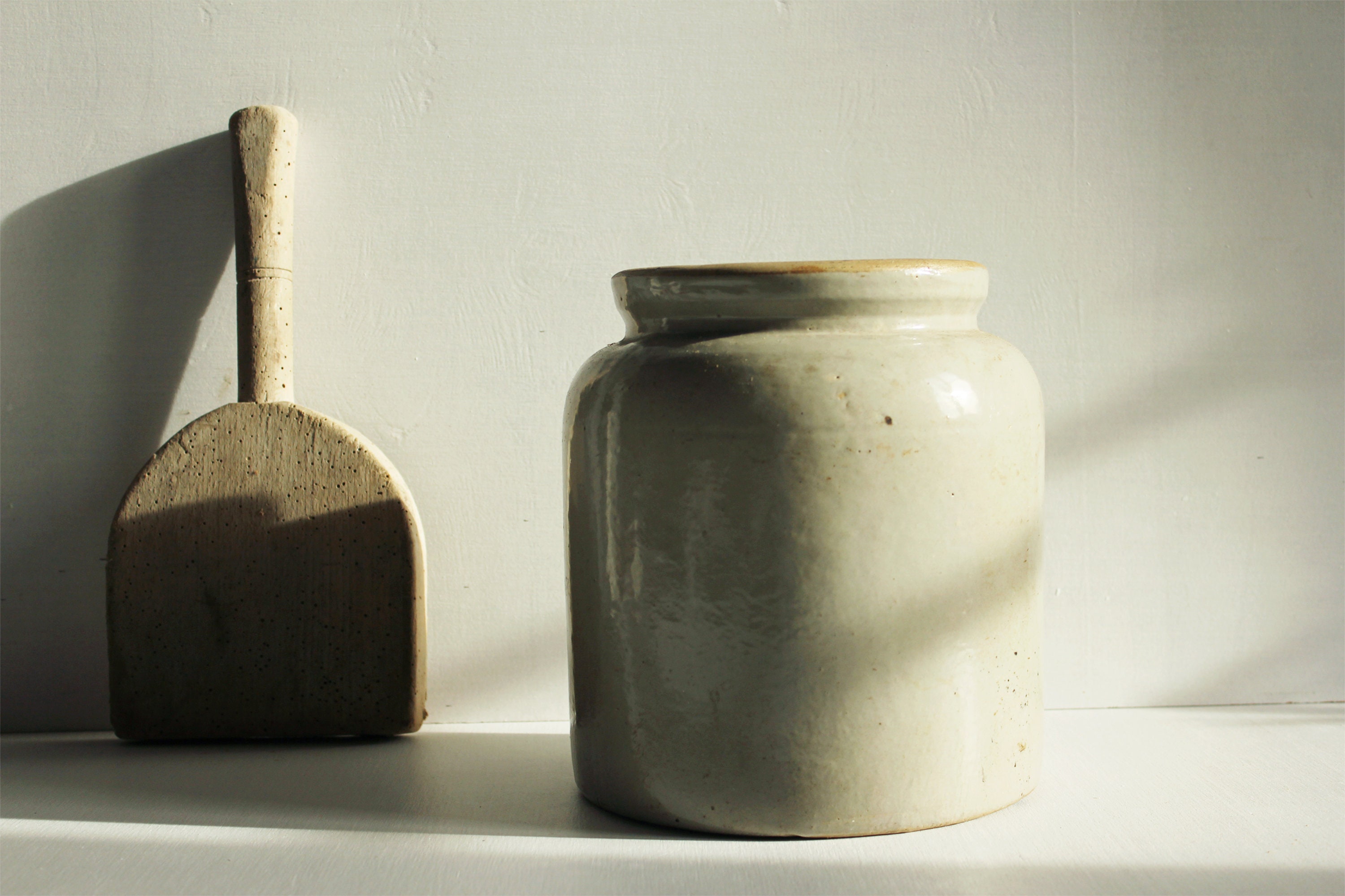 Très Grand Pot en Grès Ancien/Very Large Old Stoneware Pot