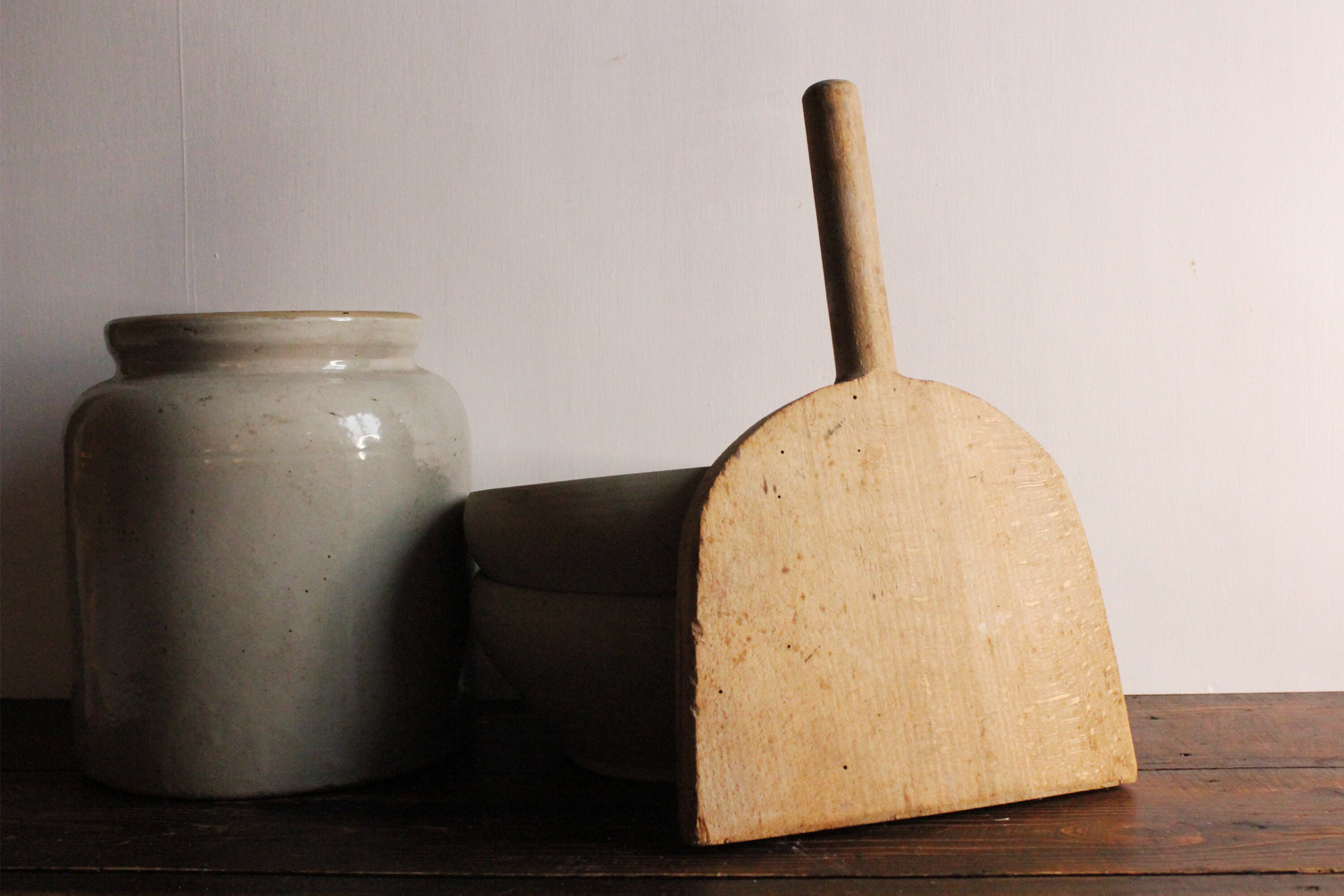 Ustensile, Objet en Bois Ancien, Très Rustique/Antique Wooden Utensil, Object, Very Rustic