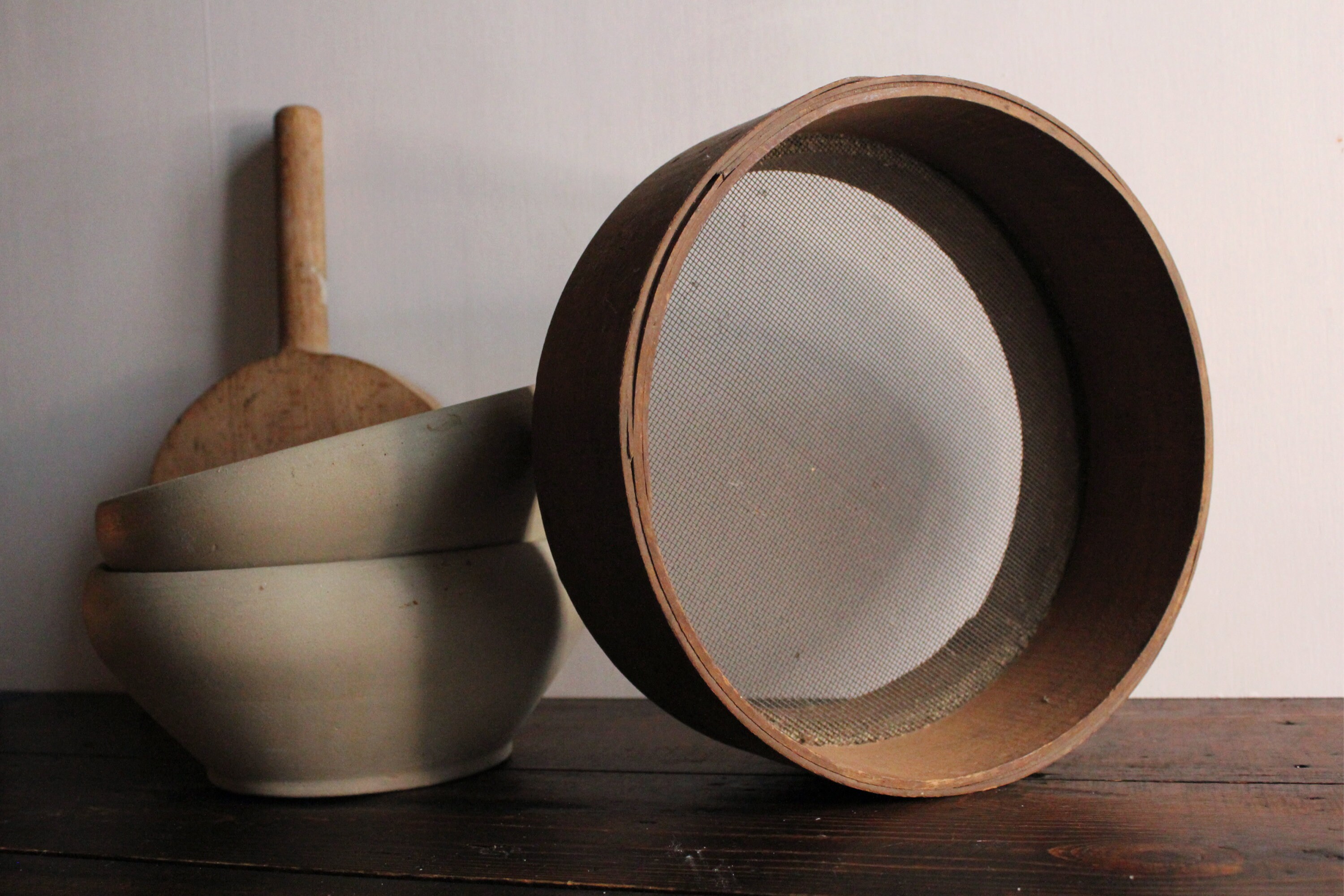 Ancien Grand Tamis Typiquement Français/ Old Large Sieve Typically French