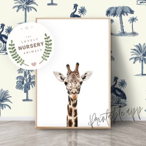 GIRAFFE Print, Giraffe Nursery Wall Art, Giraffe Printable, Safari Art Print, Nursery Decor Animal Prints, Printable animal