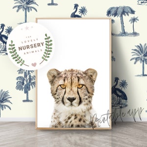 CHEETAH Print, Cheetah Nursery Wall Art, Cheetah Printable, Cheetah Art Print, Nursery Decor Animal Prints, Printable animal