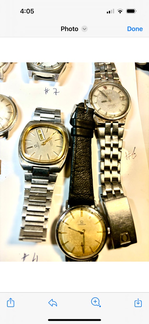 omega lot of vintage watches 4 parts or 4 resisto… - image 6
