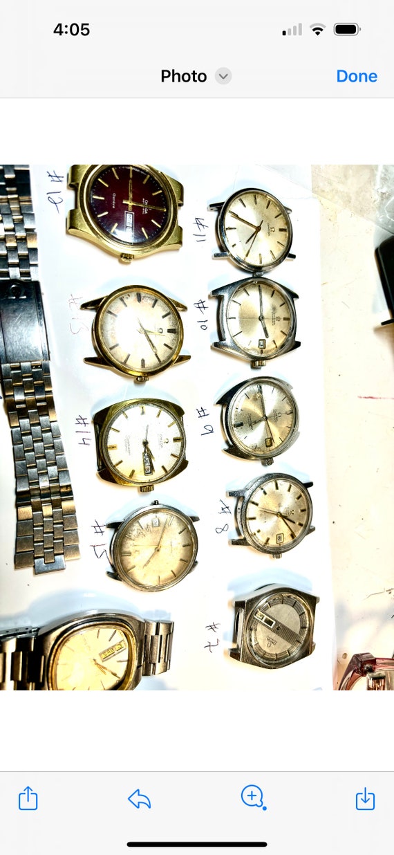 omega lot of vintage watches 4 parts or 4 resisto… - image 1