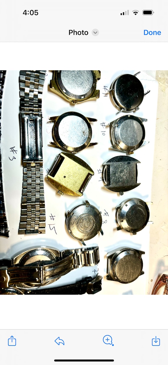 omega lot of vintage watches 4 parts or 4 resisto… - image 7