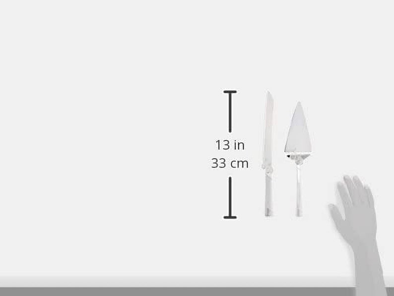 Silver Cake Cutting Set Cake Serving Set 2pcs 13'' Set Etsy