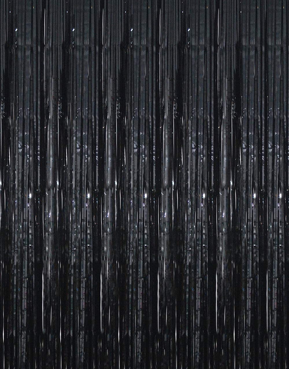 Photo Backdrop 3.2 ft 9.8 ft Black Metallic Tinsel Foil Happy Etsy