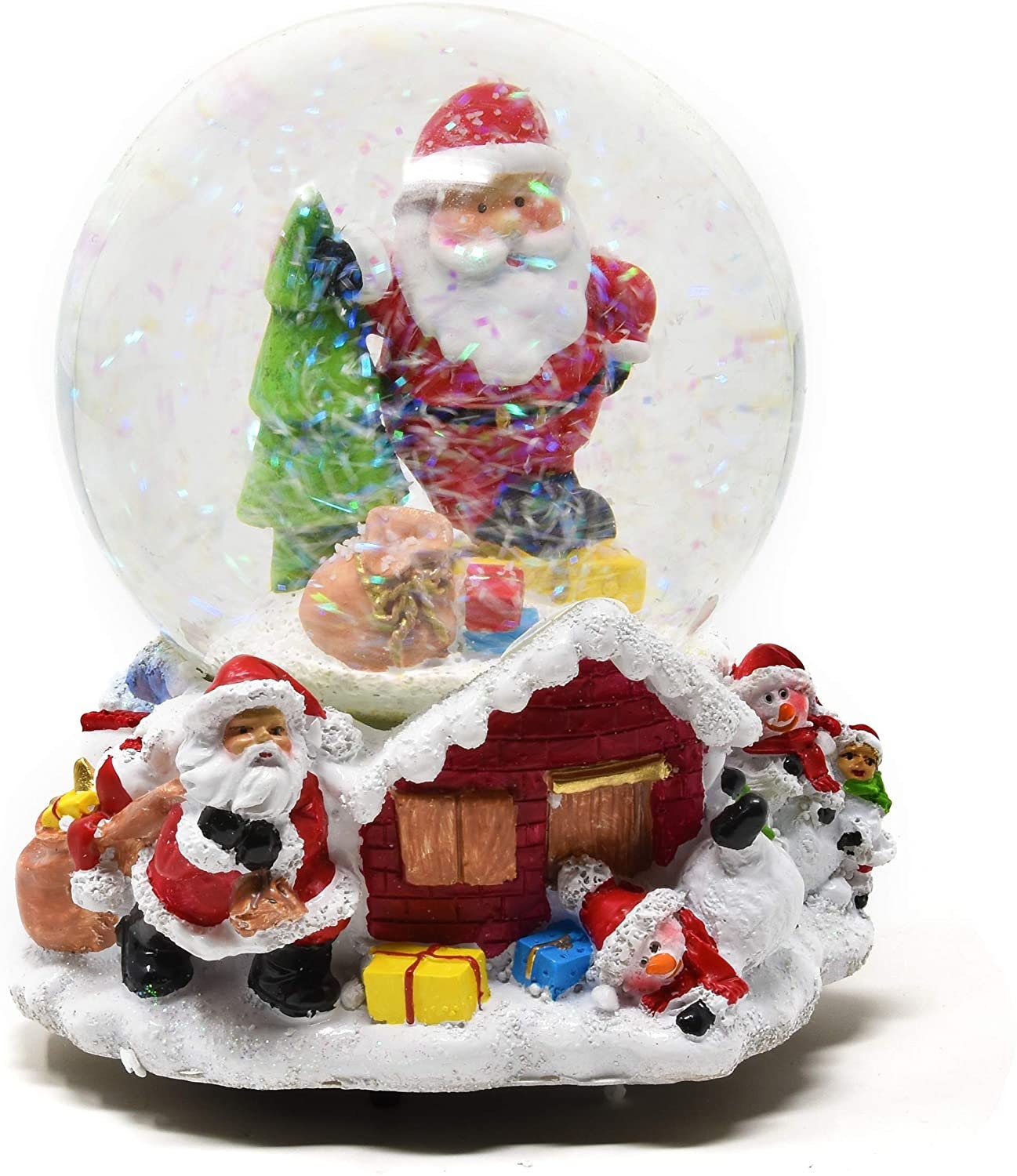 Musical Christmas Snow Globe 5.5 Snow Globe Music Box Etsy