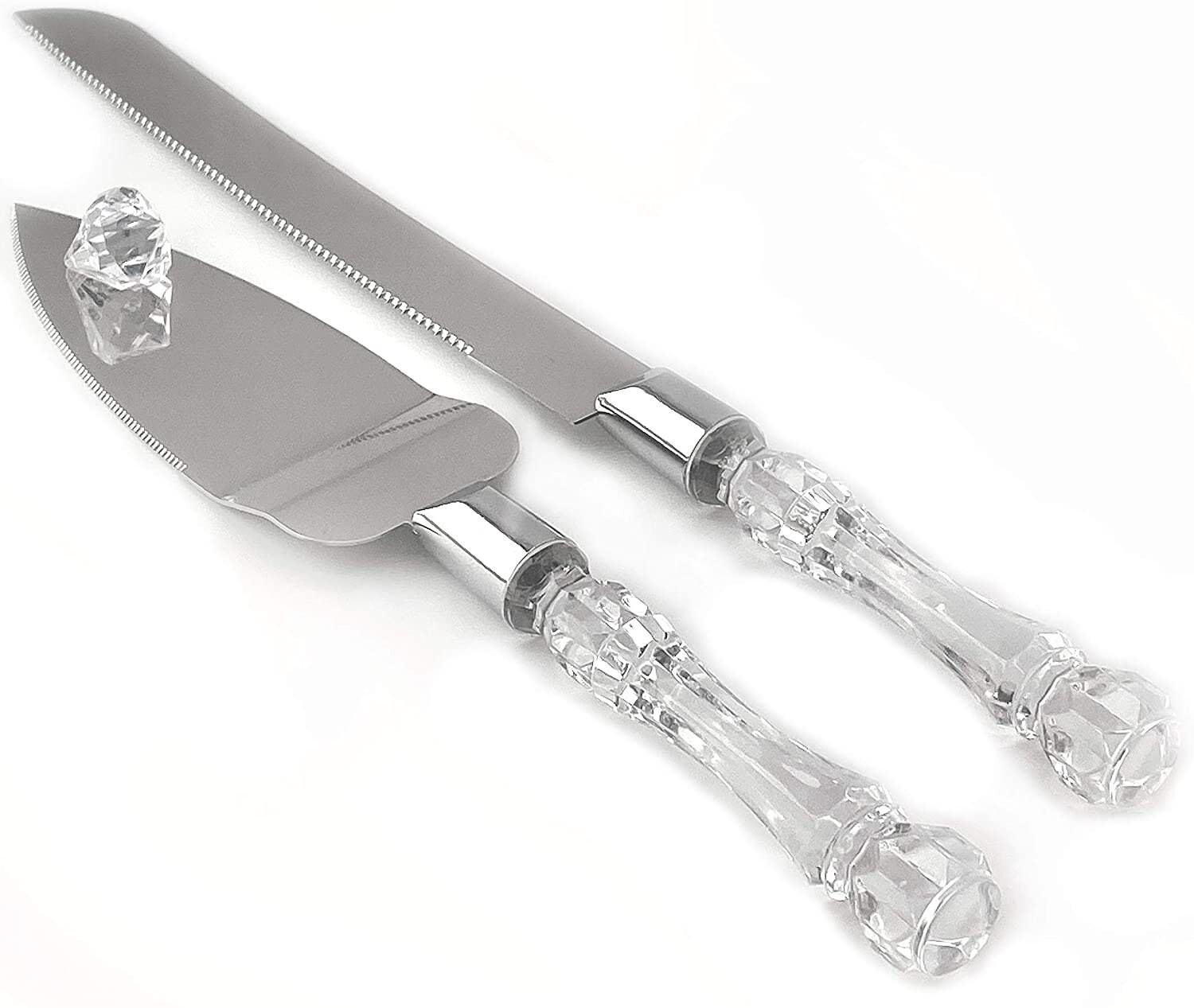 Cake Cutting Set Cake Serving Set Acrylic Stainless Steel Set Etsy
