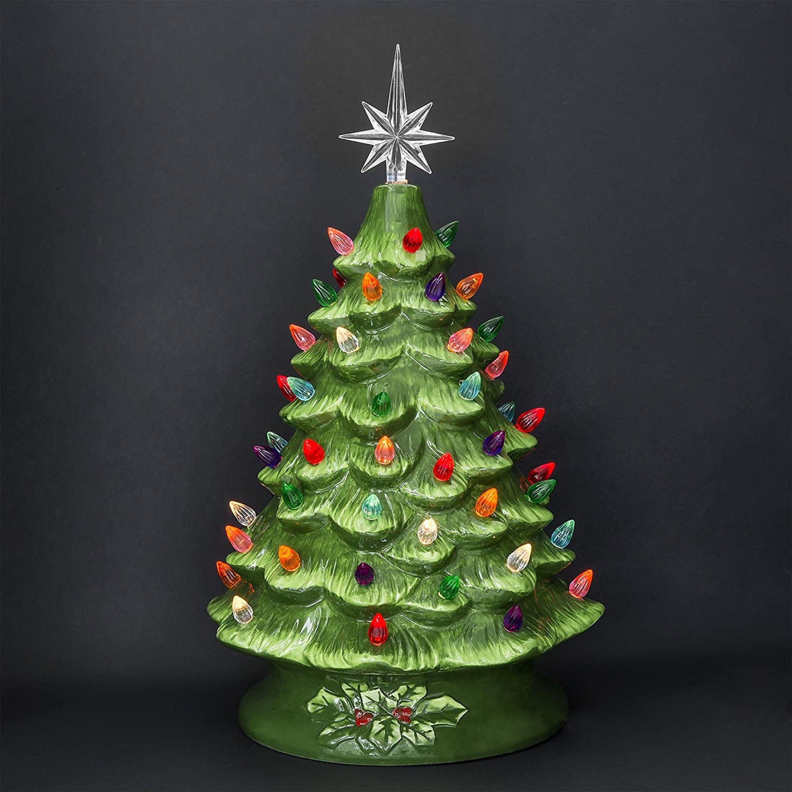 CHRISTMAS CLEARANCE Ceramic Christmas Tree With Lights Etsy
