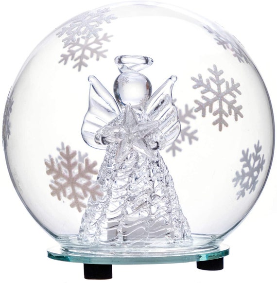 Angel Snow Globe Color Changing LED Christmas Snow Globe  Etsy