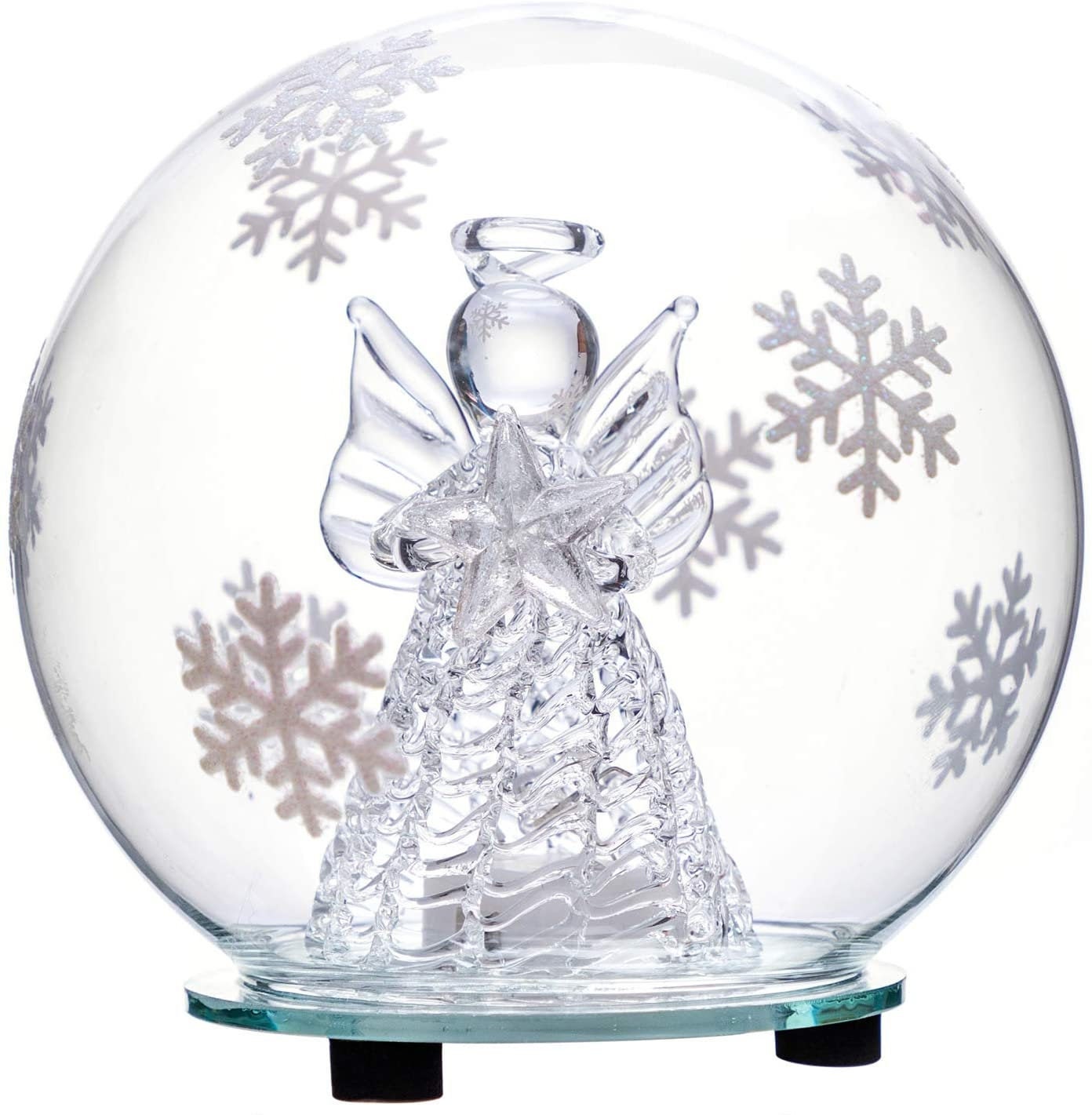 CHRISTMAS CLEARANCE Angel Snow Globe Color Changing LED Etsy