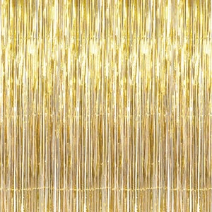 Photo Backdrop 3.2 ft 9.8 ft Gold Tinsel Foil  Happy New Year Eve Party  Happy New Year Banner  New Year 2021 Sign