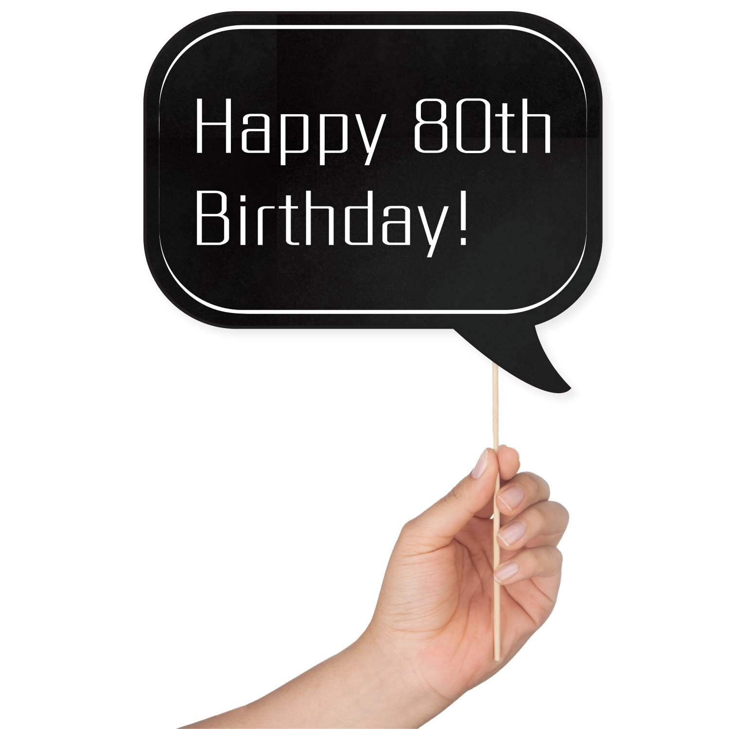 80th Birthday Party Decorations Photo Booth Props Strike a Pose Sign Supplies B002