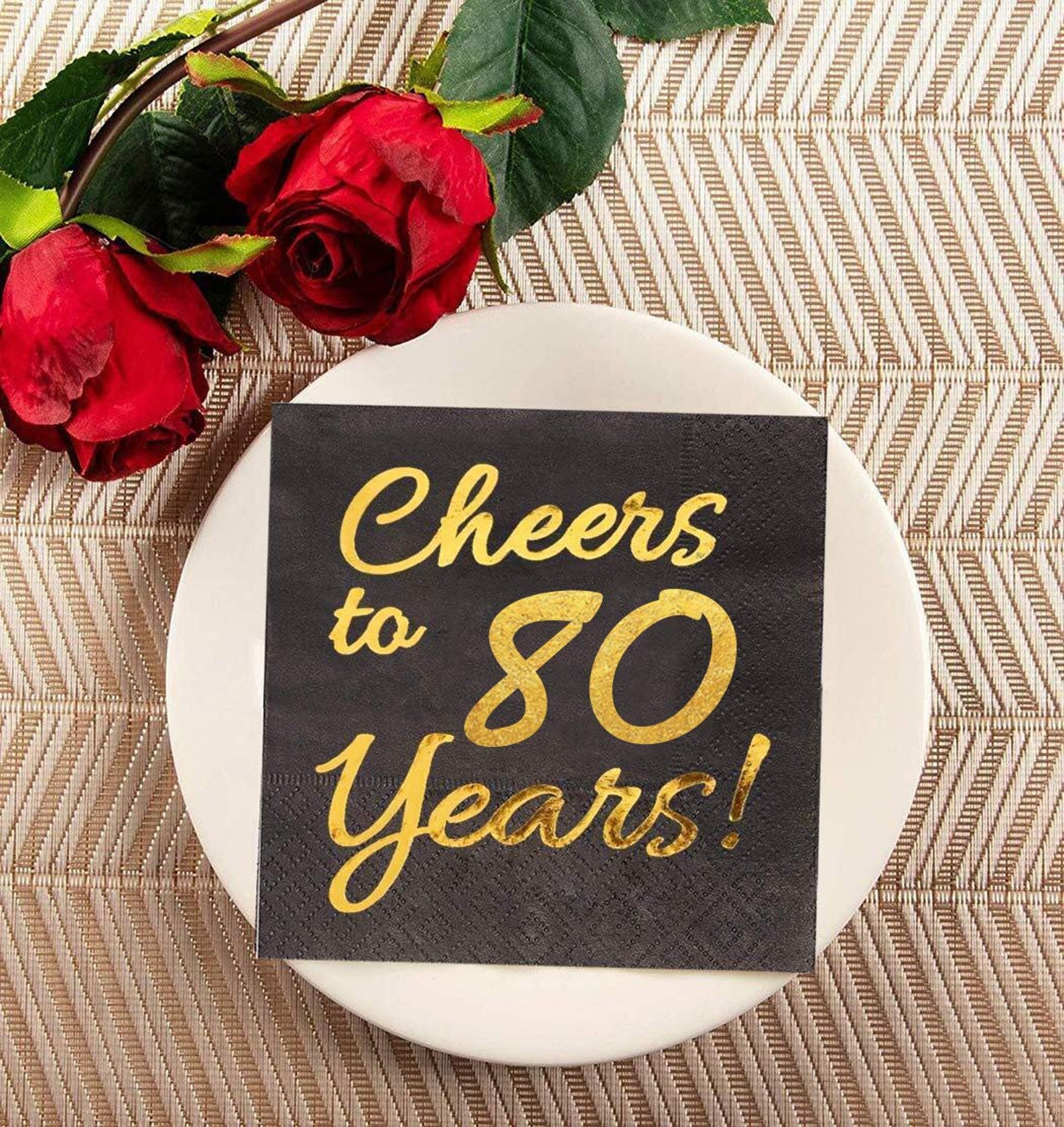 50 Pack 80th Birthday Party Decorations 6.5x 6.5 - Etsy