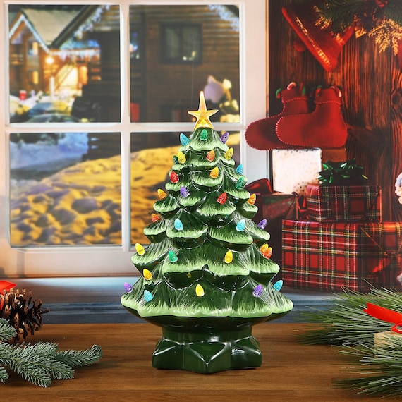 Christmas Tree with lights, 18 — Paint Your Own Pottery