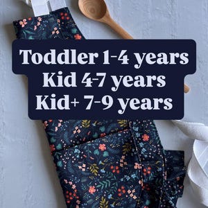 Adjustable Toddler Kids Floral Apron, Play Apron for Girls, Daisy Apron, Gift for Toddler, Play Kitchen Accessories, Girls Birthday Gift image 11